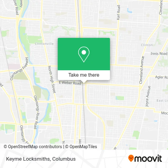 Keyme Locksmiths map