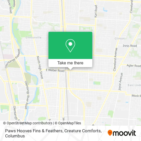Paws Hooves Fins & Feathers, Creature Comforts map