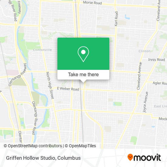 Griffen Hollow Studio map