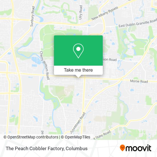 The Peach Cobbler Factory map