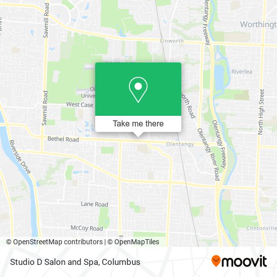 Studio D Salon and Spa map