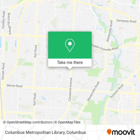 Mapa de Columbus Metropolitan Library