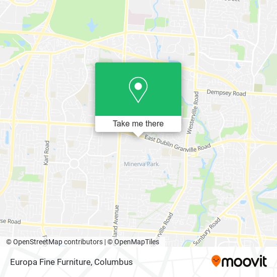 Europa Fine Furniture map