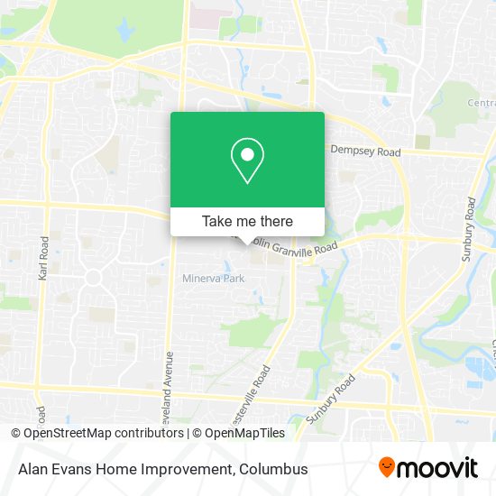 Alan Evans Home Improvement map