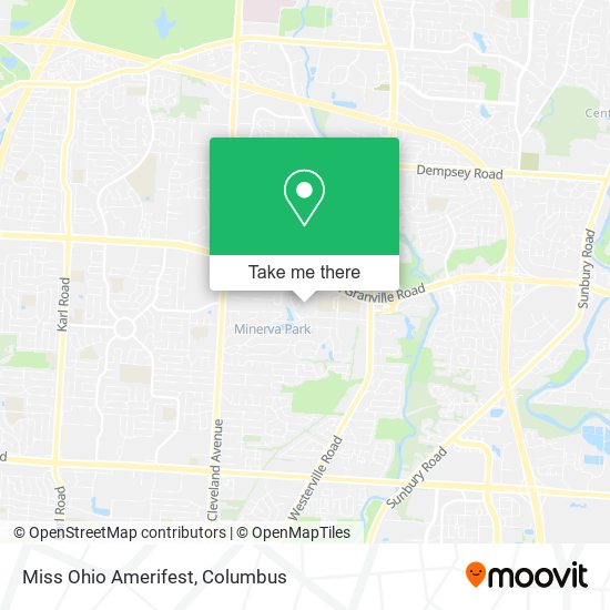Miss Ohio Amerifest map