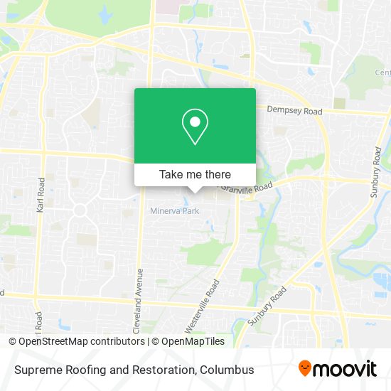 Supreme Roofing and Restoration map