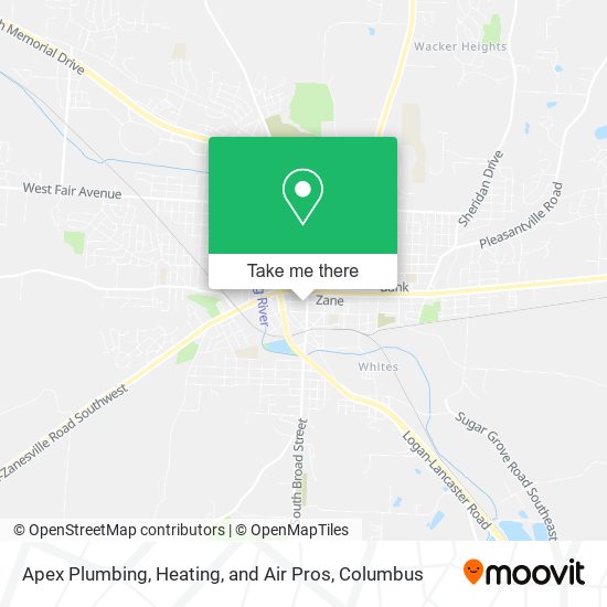 Apex Plumbing, Heating, and Air Pros map