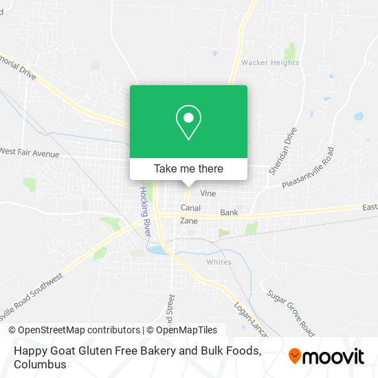 Mapa de Happy Goat Gluten Free Bakery and Bulk Foods