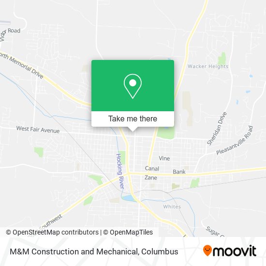 M&M Construction and Mechanical map