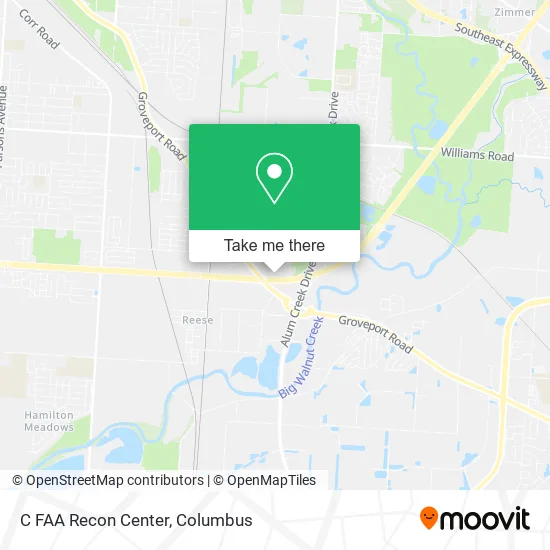 C FAA Recon Center map