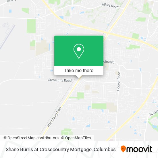 Mapa de Shane Burris at Crosscountry Mortgage