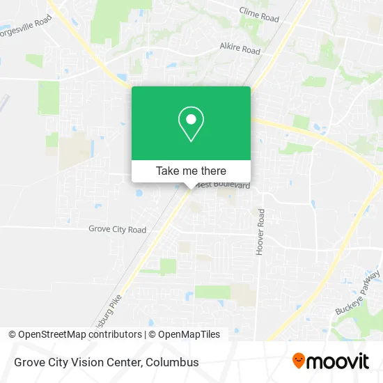 Grove City Vision Center map