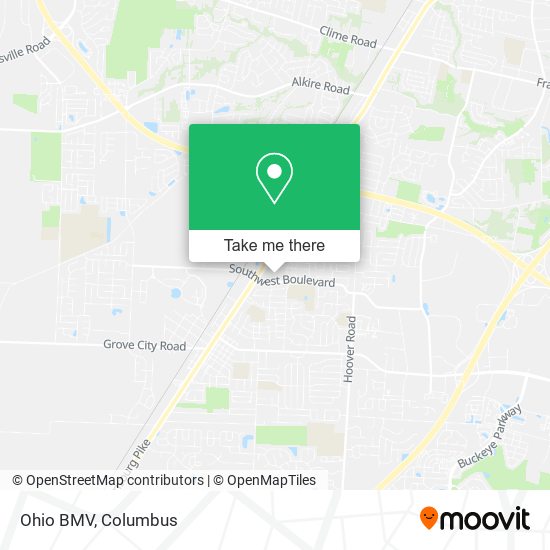 Mapa de Ohio BMV