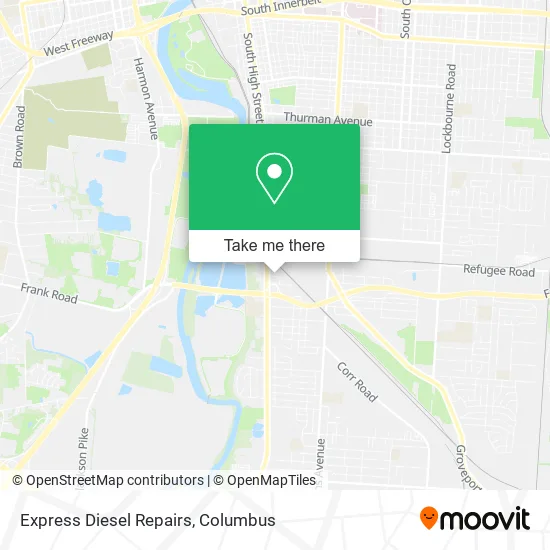 Express Diesel Repairs map