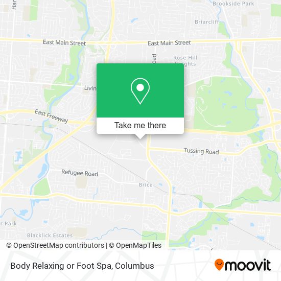 Body Relaxing or Foot Spa map