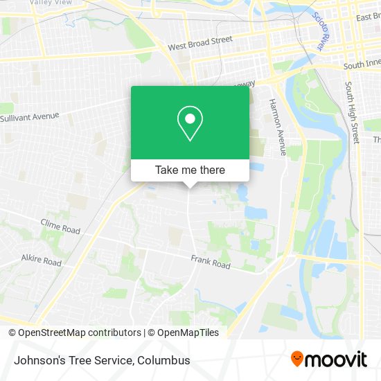 Johnson's Tree Service map