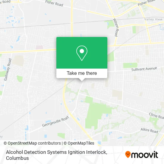 Alcohol Detection Systems Ignition Interlock map