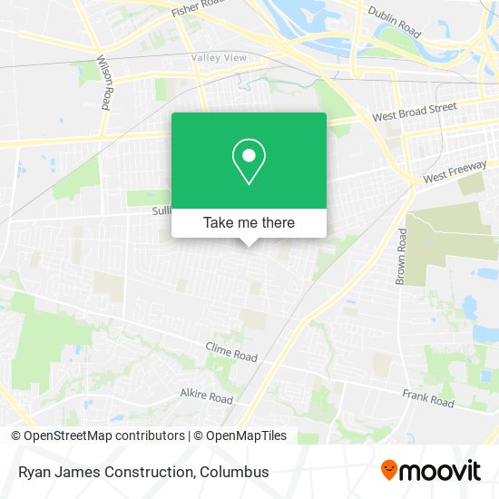 Mapa de Ryan James Construction