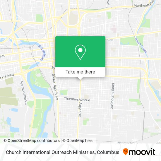 Mapa de Church International Outreach Ministries