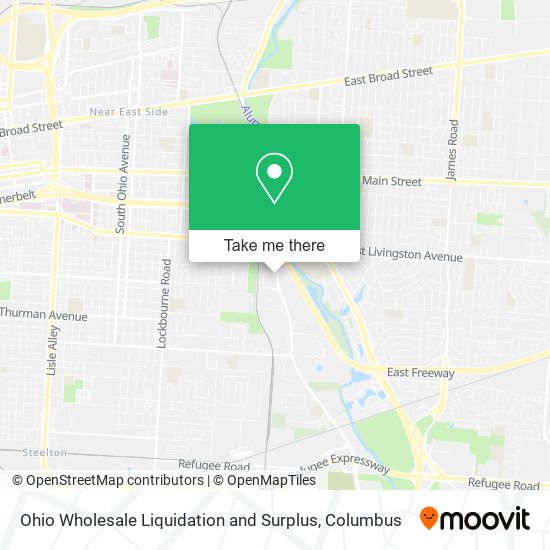 Mapa de Ohio Wholesale Liquidation and Surplus