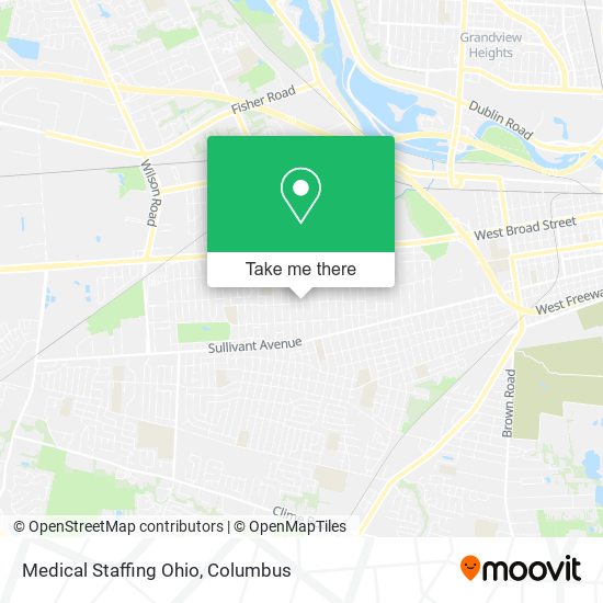 Mapa de Medical Staffing Ohio