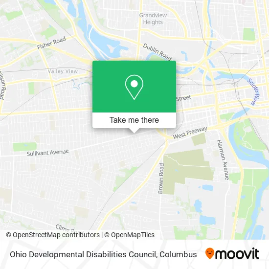 Ohio Developmental Disabilities Council map