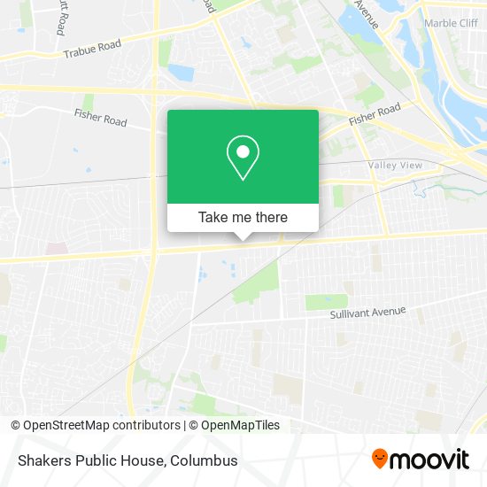 Shakers Public House map