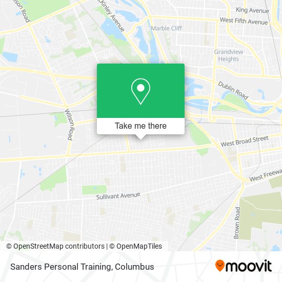 Sanders Personal Training map