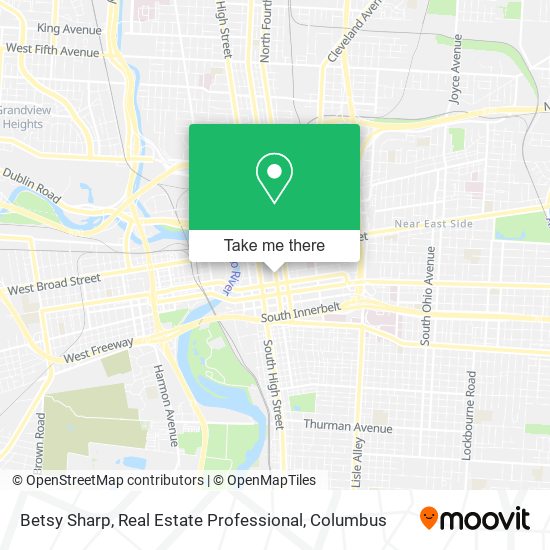 Betsy Sharp, Real Estate Professional map