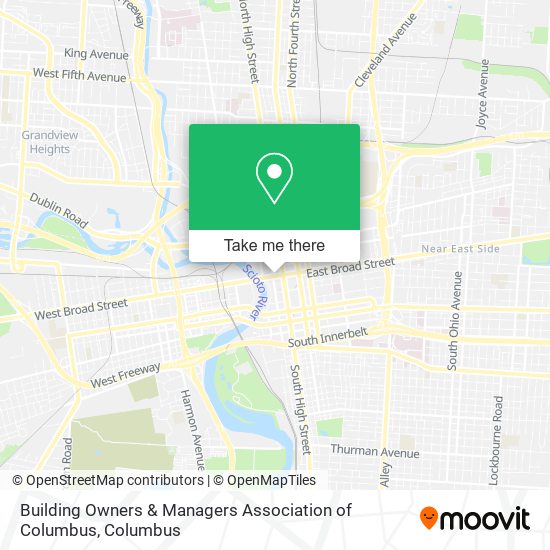 Building Owners & Managers Association of Columbus map