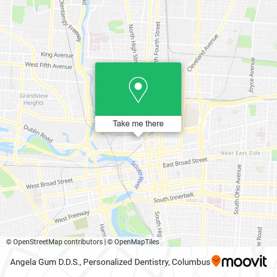 Mapa de Angela Gum D.D.S., Personalized Dentistry