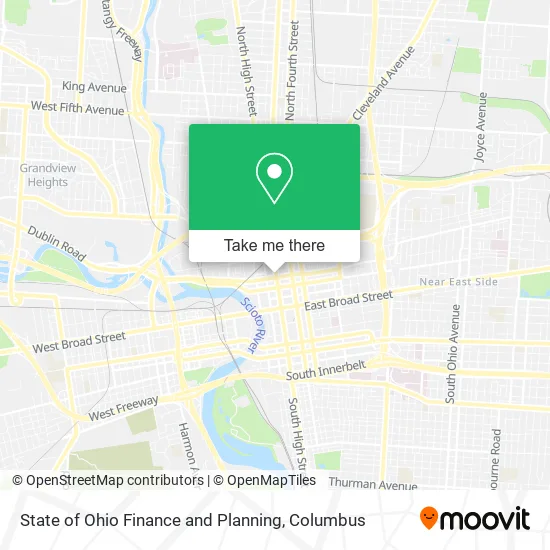 Mapa de State of Ohio Finance and Planning