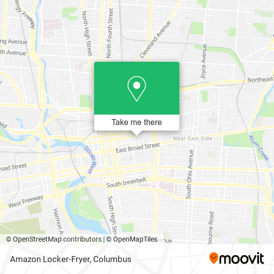 Amazon Locker-Fryer map