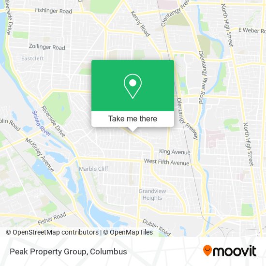 Peak Property Group map