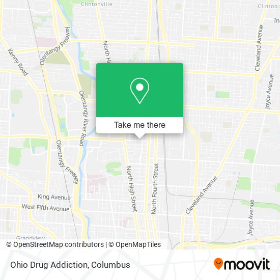 Mapa de Ohio Drug Addiction