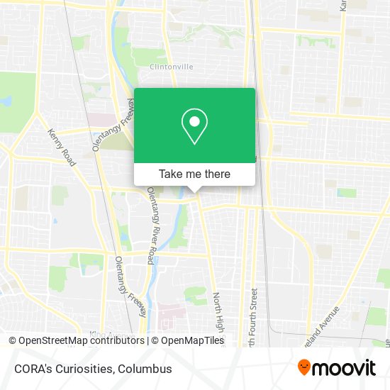 CORA's Curiosities map