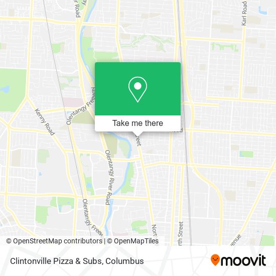 Mapa de Clintonville Pizza & Subs