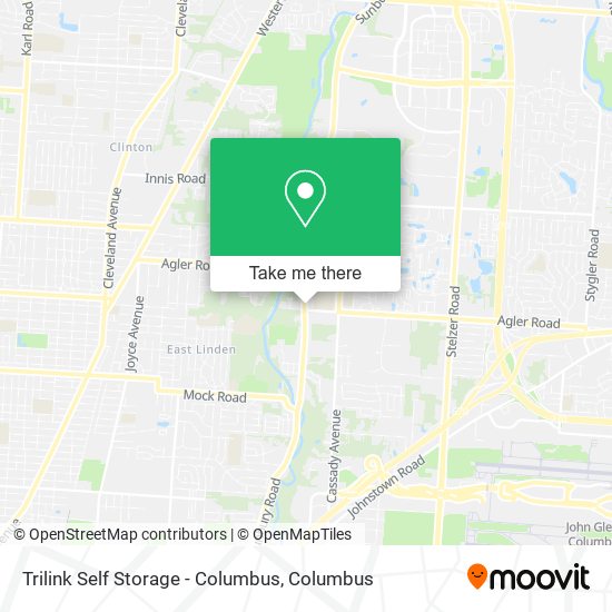 Mapa de Trilink Self Storage - Columbus