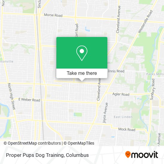 Proper Pups Dog Training map