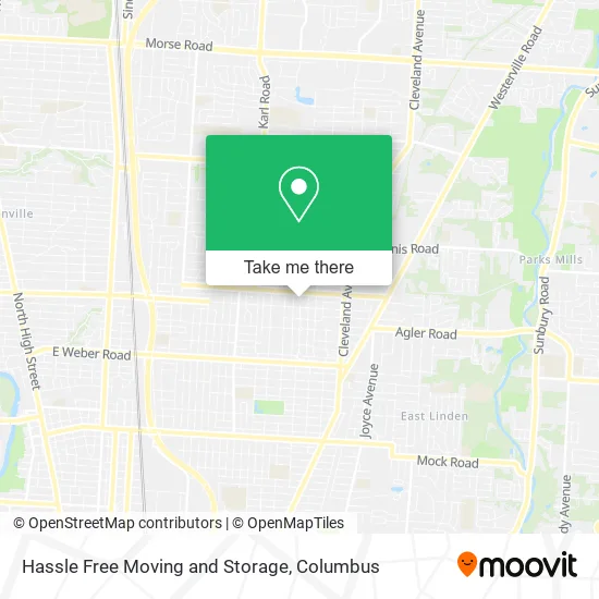 Hassle Free Moving and Storage map