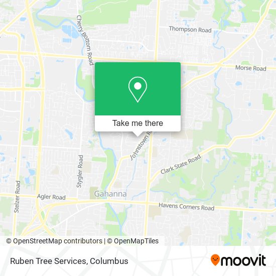 Ruben Tree Services map