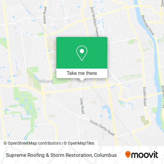 Supreme Roofing & Storm Restoration map