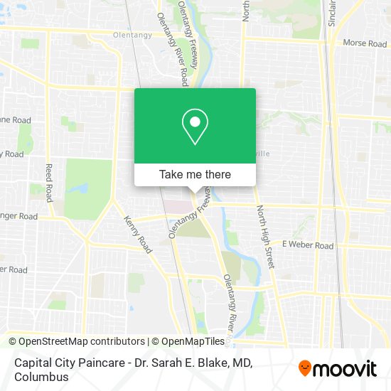 Capital City Paincare - Dr. Sarah E. Blake, MD map