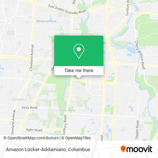 Amazon Locker-Addamiano map