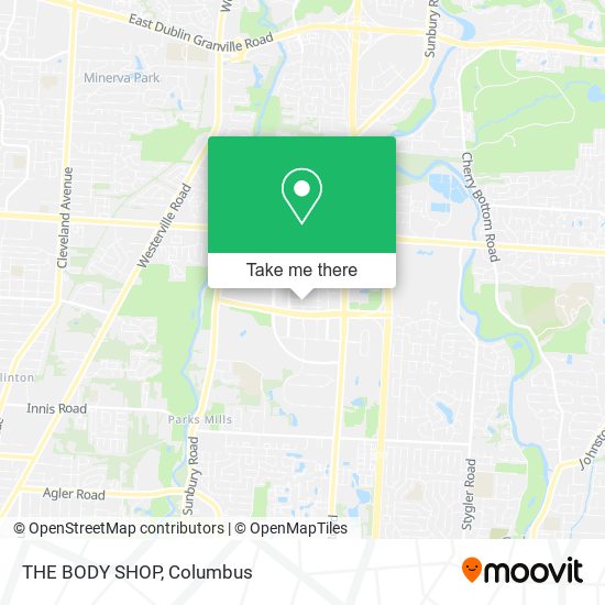 THE BODY SHOP map