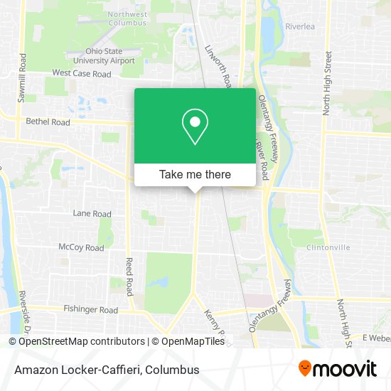 Amazon Locker-Caffieri map