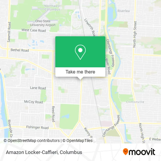 Amazon Locker-Caffieri map