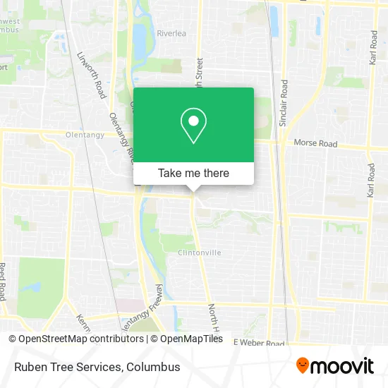 Ruben Tree Services map