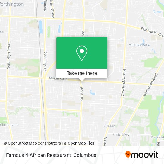 Famous 4 African Restaurant map