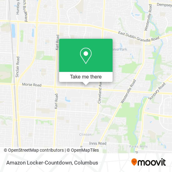 Amazon Locker-Countdown map